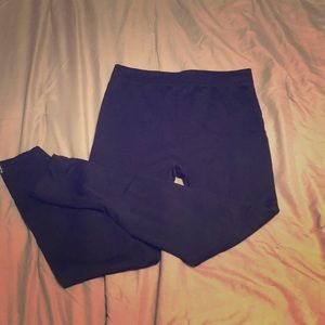 Nautica black fleece leggings